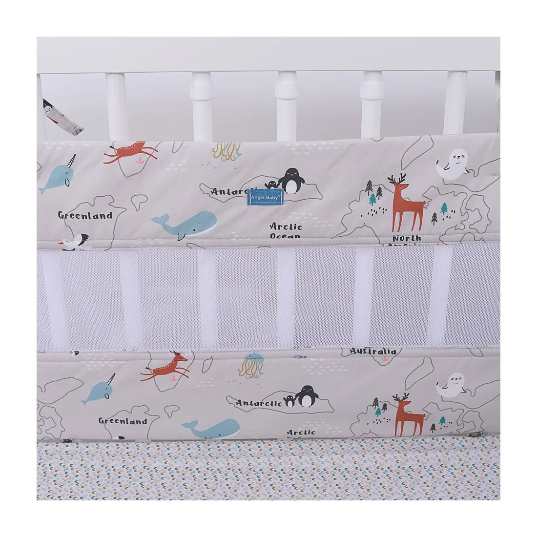 Protecție laterală pentru pătuț 120x60cm "Călător"