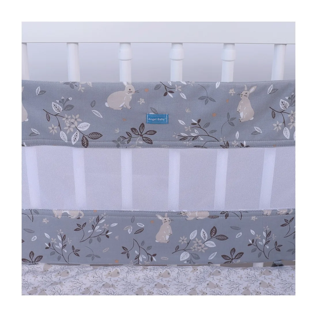 Protecție laterală pentru pătuț 120x60cm "Hermină"
